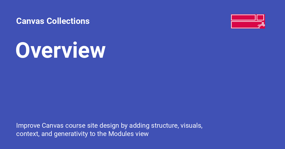 Overview Canvas Collections Overview canvas collections