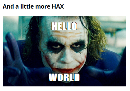 Joker Hello World
